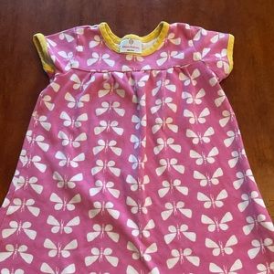 GUC Pink Short Sleeve Hanna Andersson Butterfly Print Dress